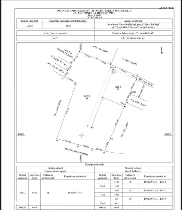 Teren intravilan - 1000 - 5000 mp - Pausesti Maglas | VALCEA