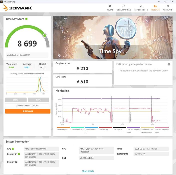 PC GAMING | RYZEN 5 3600 | RX6600XT | 16GB RAM | SSD 1TB M.2 NOU |