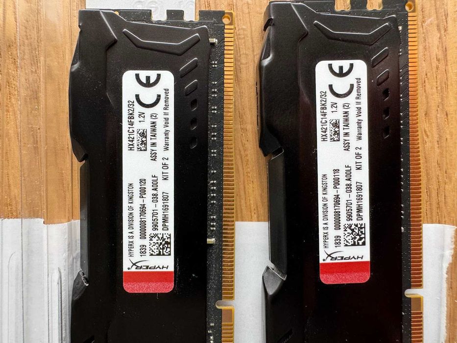 Kingston Fury HyperX 32 GB (2 x 16 GB) DDR4-2133 CL14 SDRAM