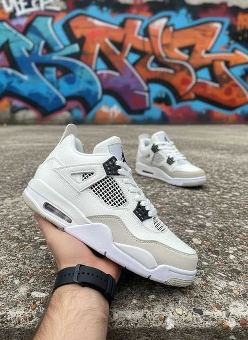 Adidasi Jordan 4 Retro Military Black - Marimi 36-45 - Model Unisex