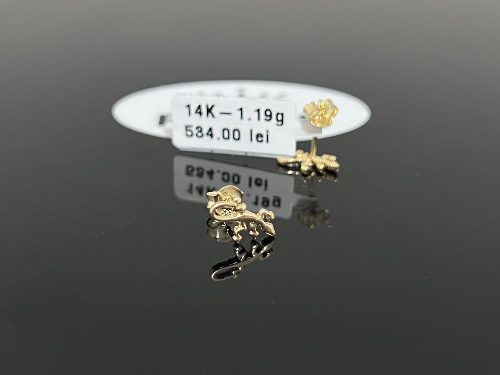 Bijuteria Royal CB : Cercei copil aur 14k 1,19 grame
