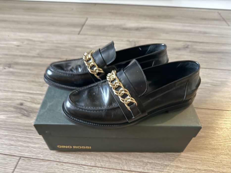 Лачени мокасини Gino Rosi, естествена кожа