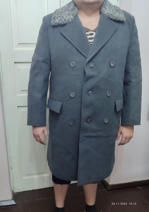 Новое Пальто мужское каракуль чистая шерсть СССР
