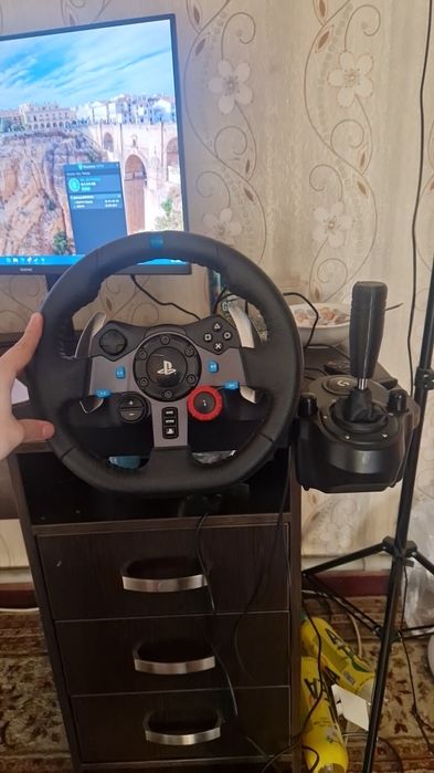 Руль Logitech G923 + кпп