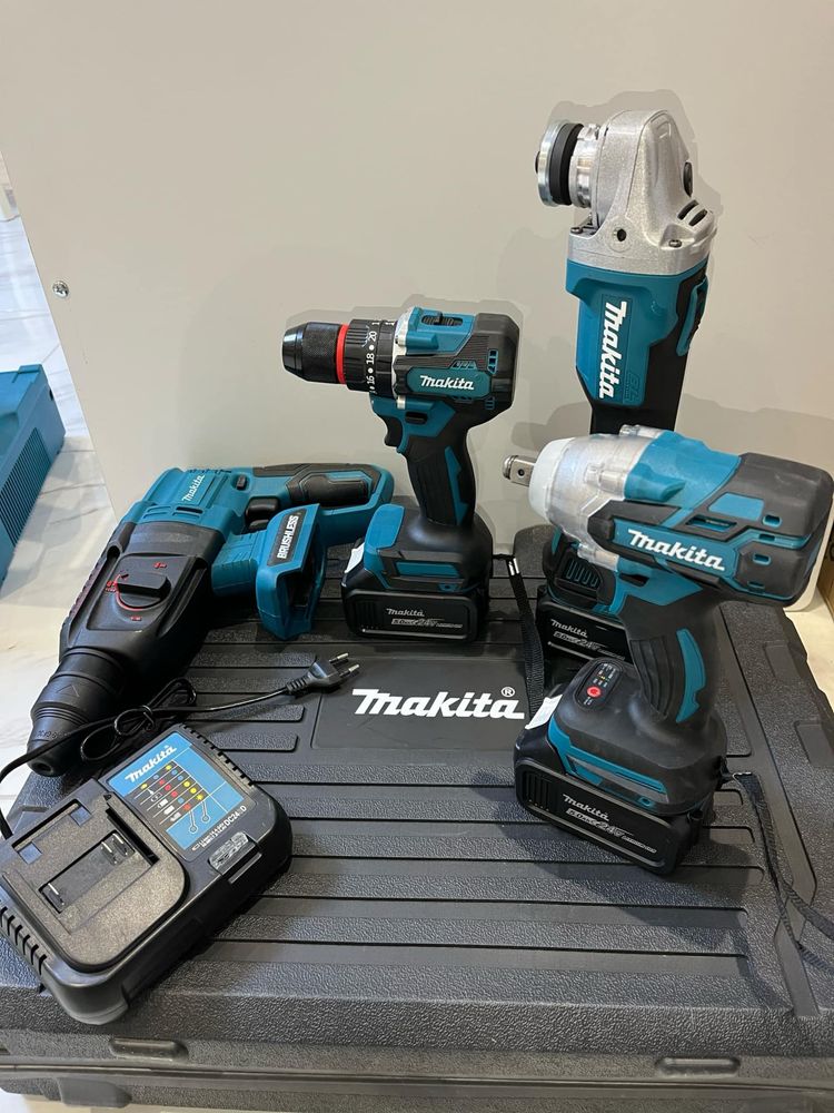 Акумулаторен Ударен Комплект 4в1 Макита Makita 18V , 36V