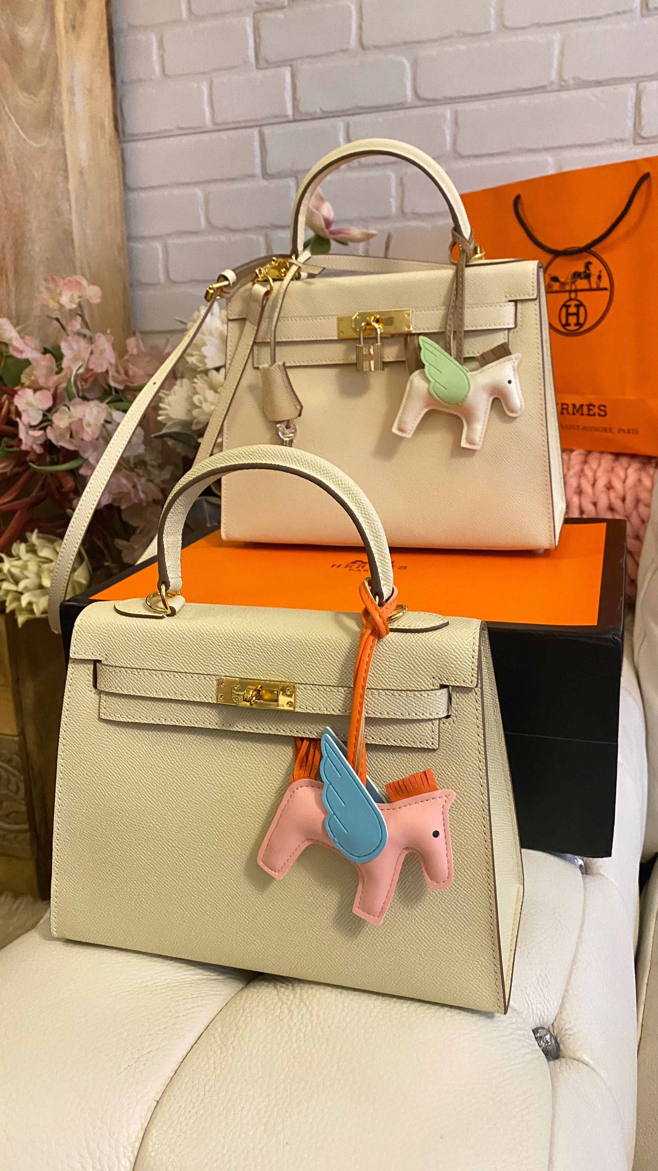 чанта Ермес Mini Kelly 25*28 Кели*HERMES KELLY CRAIE Epsom