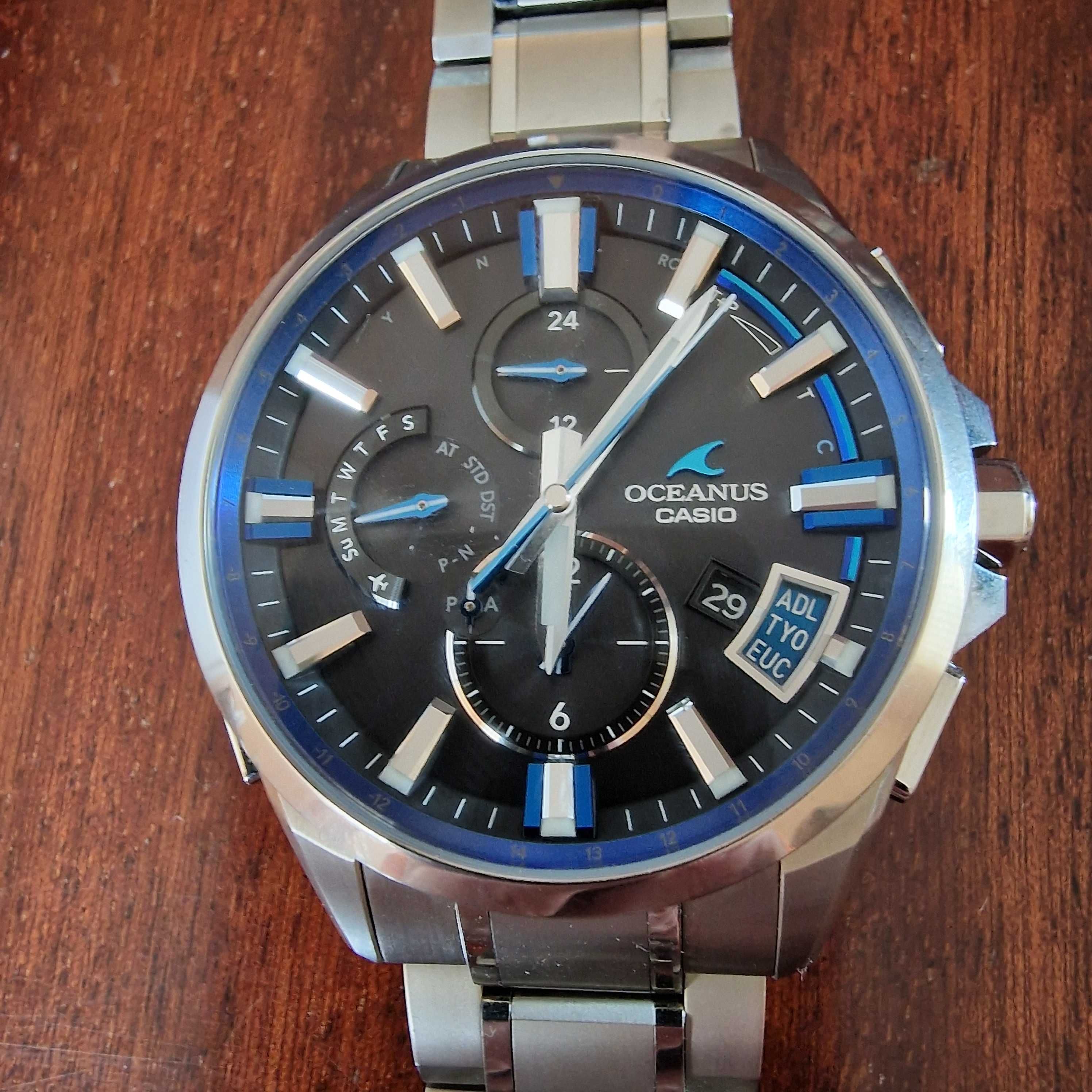 Мъжки часовник Casio Oceanus OCW-G2000-1AJF Sapphire Cristal