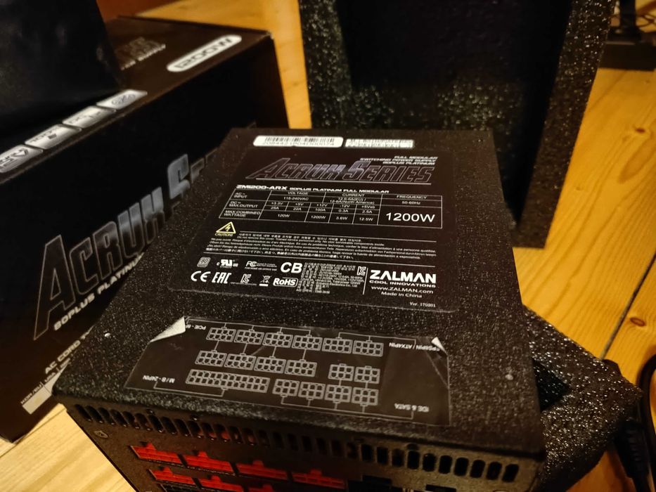 ZALMAN Acrux Series 80plus Platinum Full Modular Power Supply 1200W