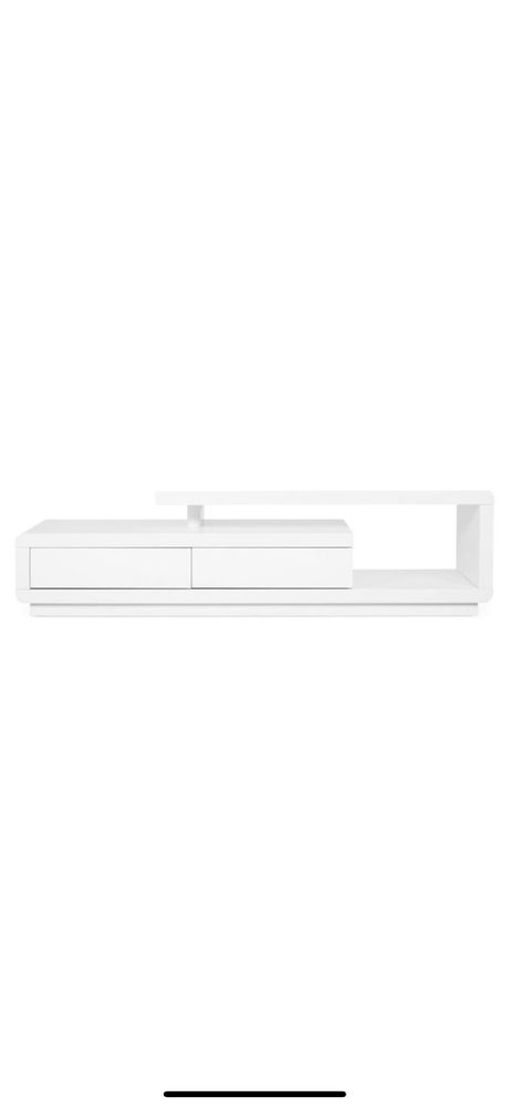 Comoda sufragerie alba lucioasa