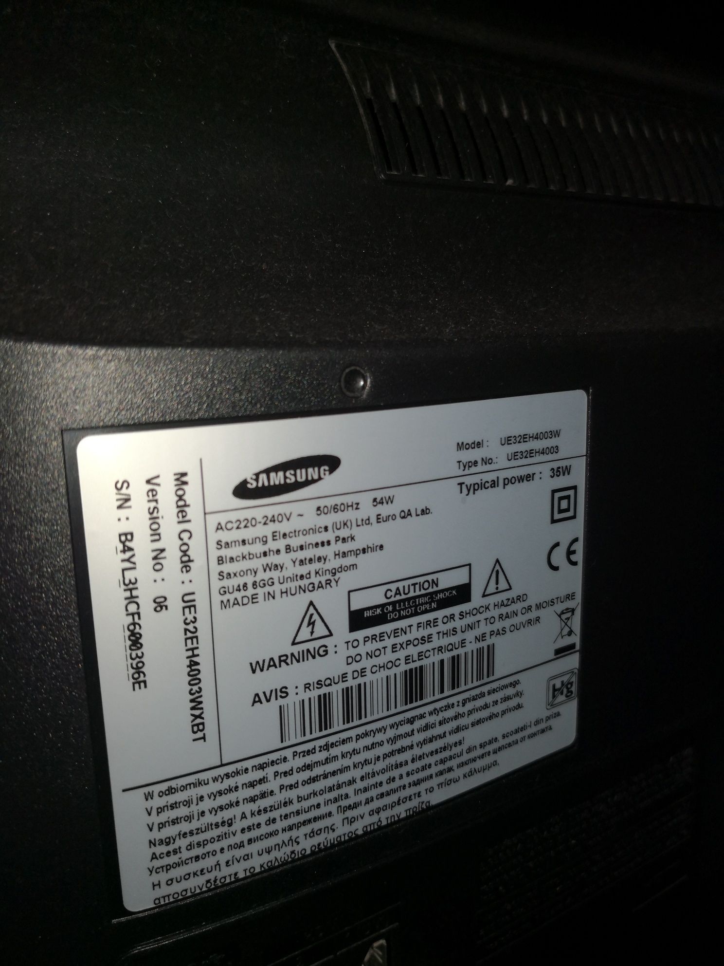 Oferta: Vand TV Samsung UE32EH400