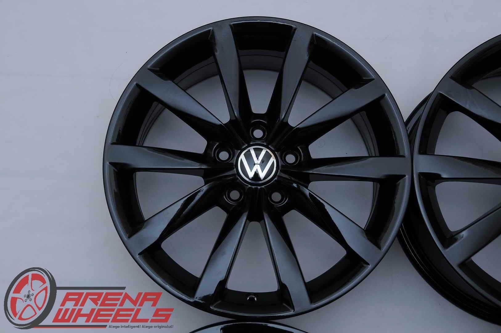 Jante Noi 17 inch Originale VW Golf 7 R17 Dijon Negru