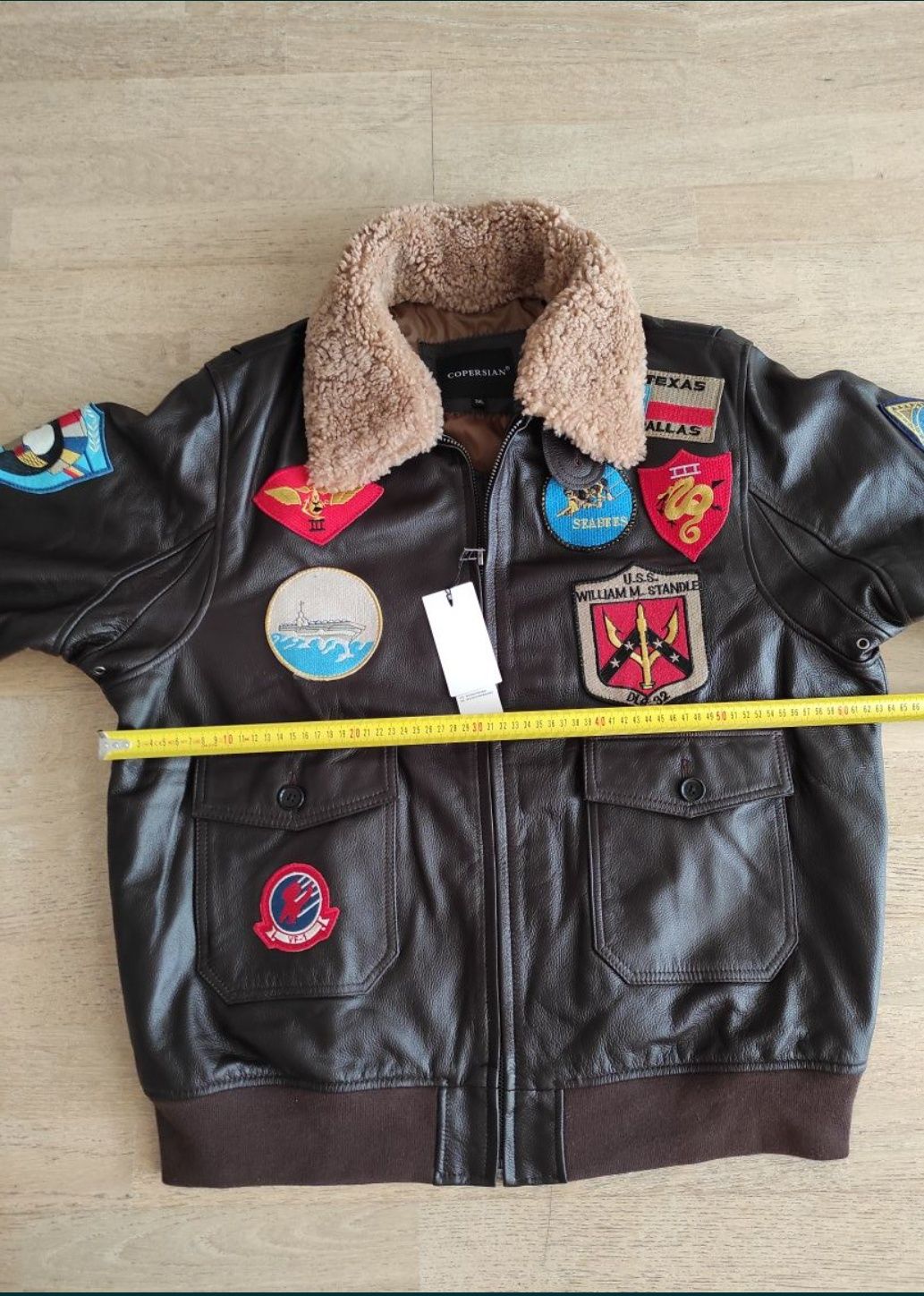 Geaca pilot din piele TOP GUN,  tip G 1, US Navy