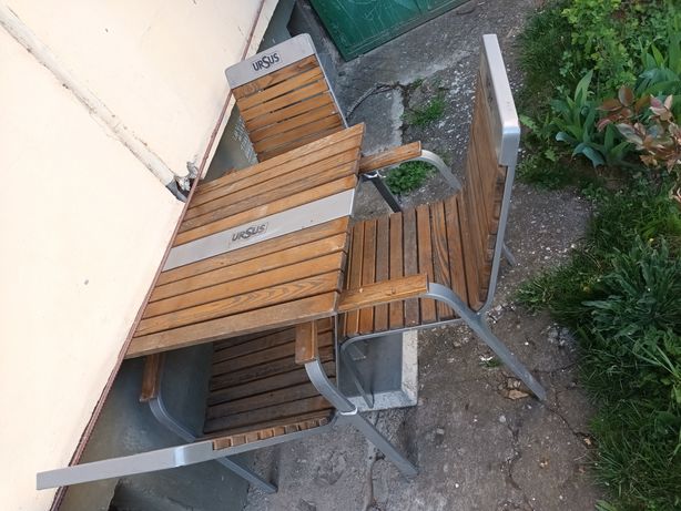 Masă de grădină-terasă cu 3 scaune