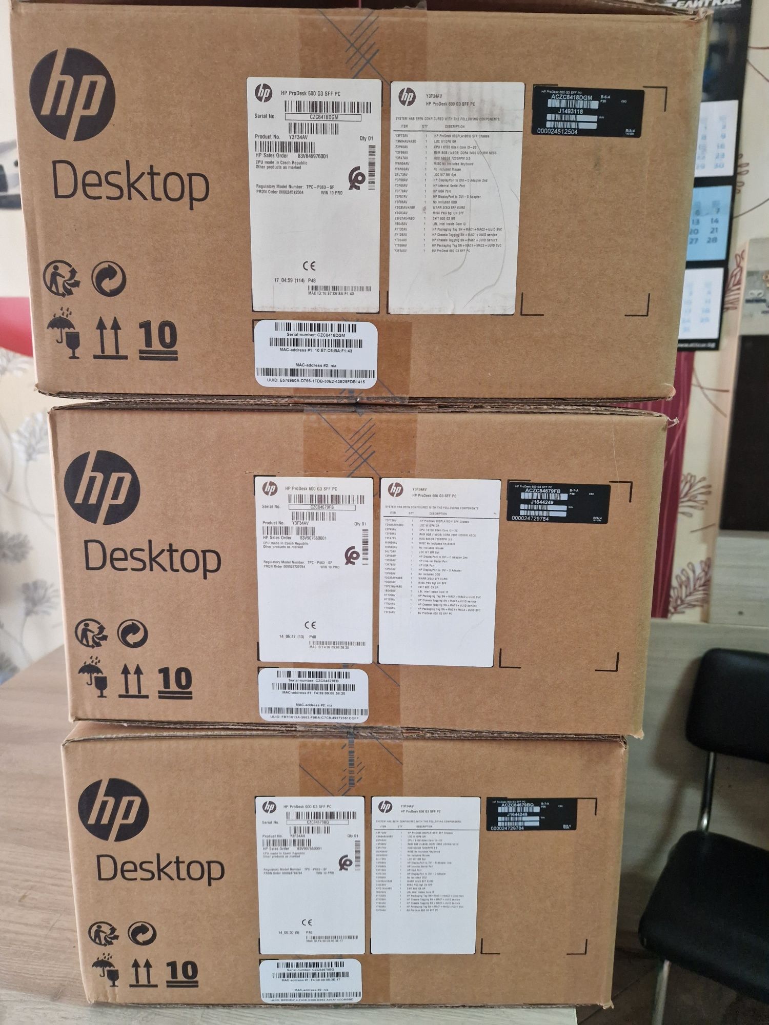 HP Prodesk 600 G3 Sff