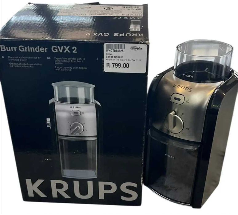 Кафемелачка Krups Burr GVX242 / Черен-сребрист