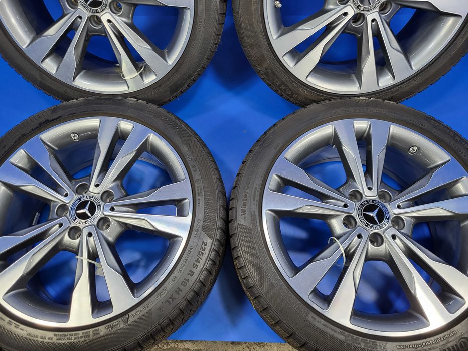 Vand jante/roti OE Mercedes 5x112 R18 + anv 225 45 18 m+s Pirelli