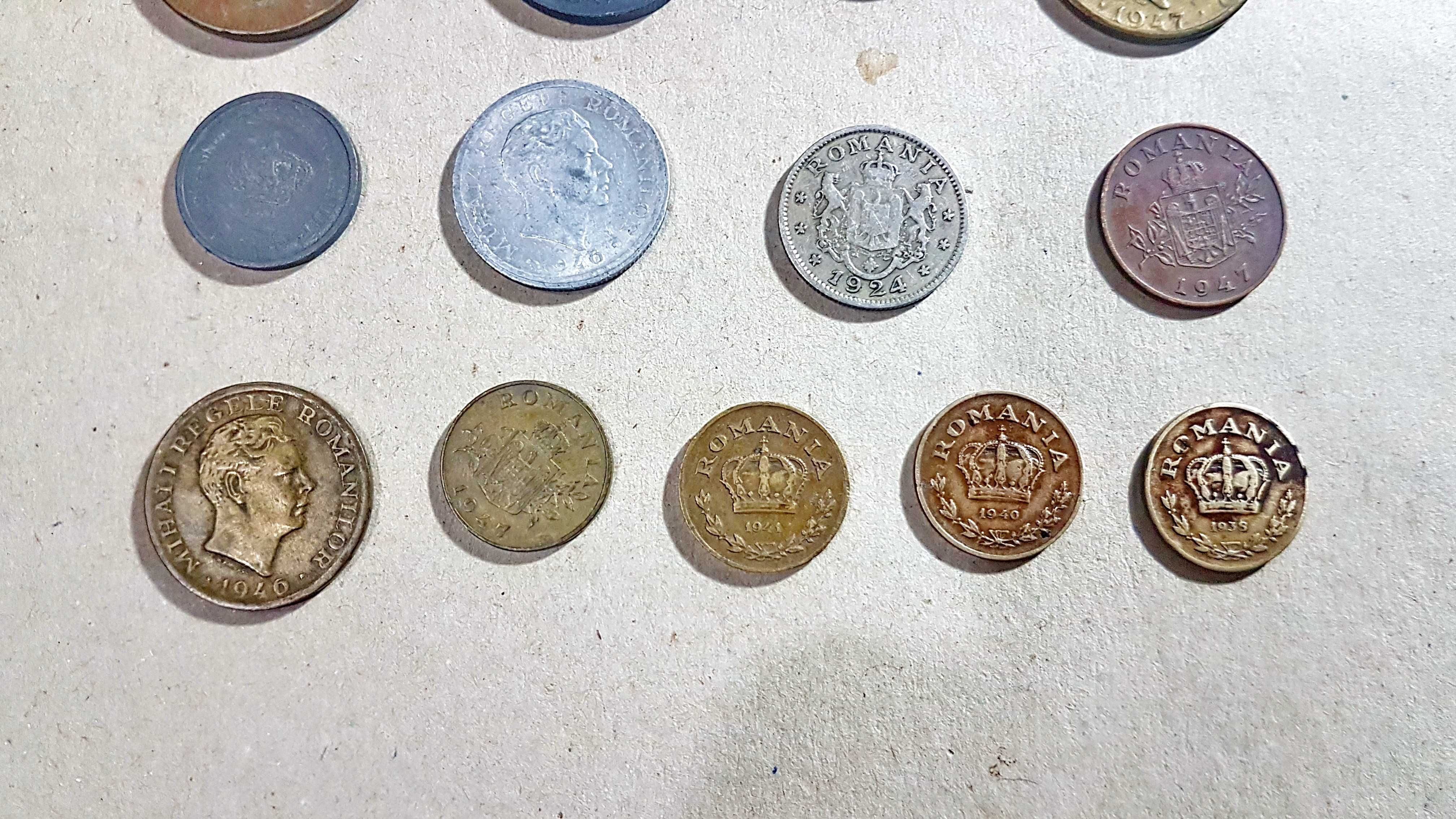 F299-Lot 13 Monede vechi Romania Regalista Diferite.