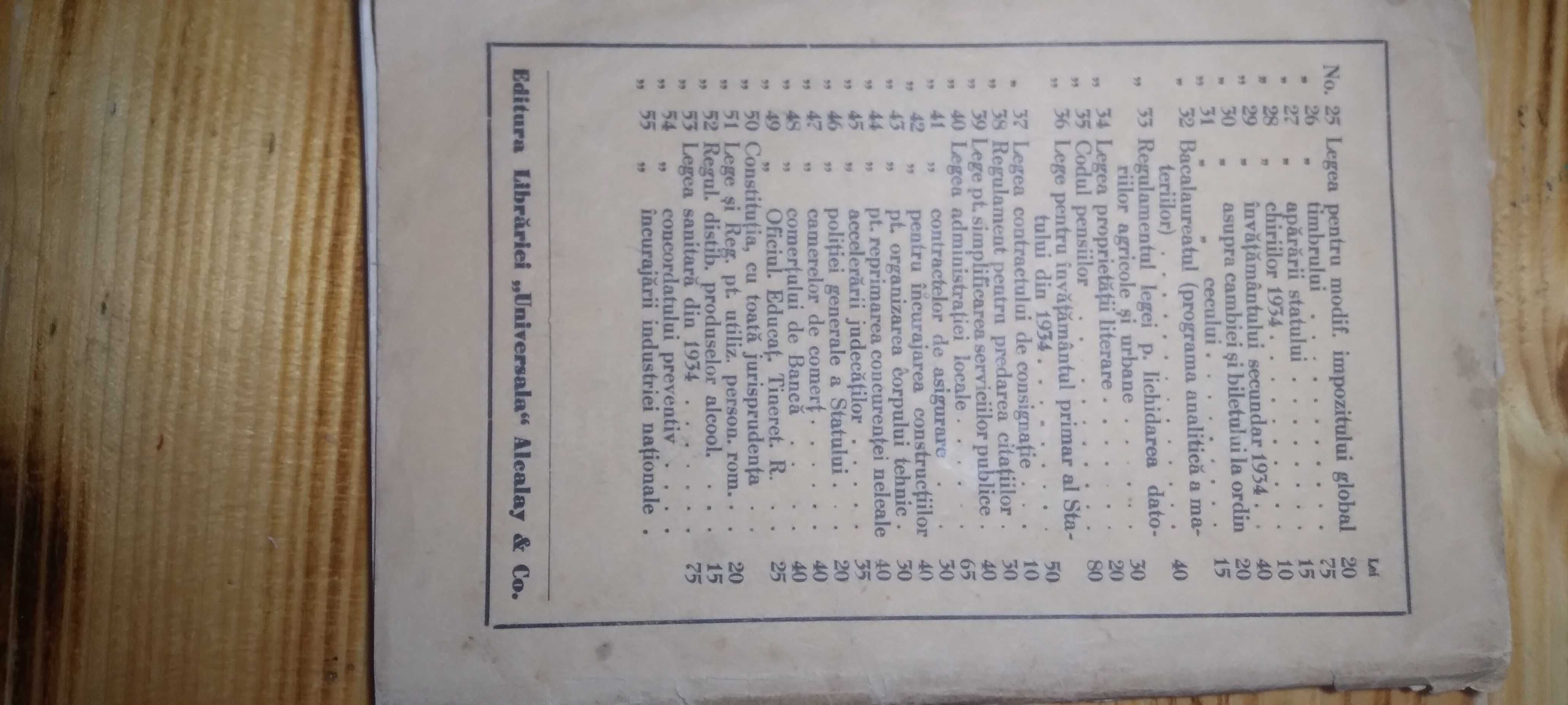 Carte veche - Constitutiune 1923