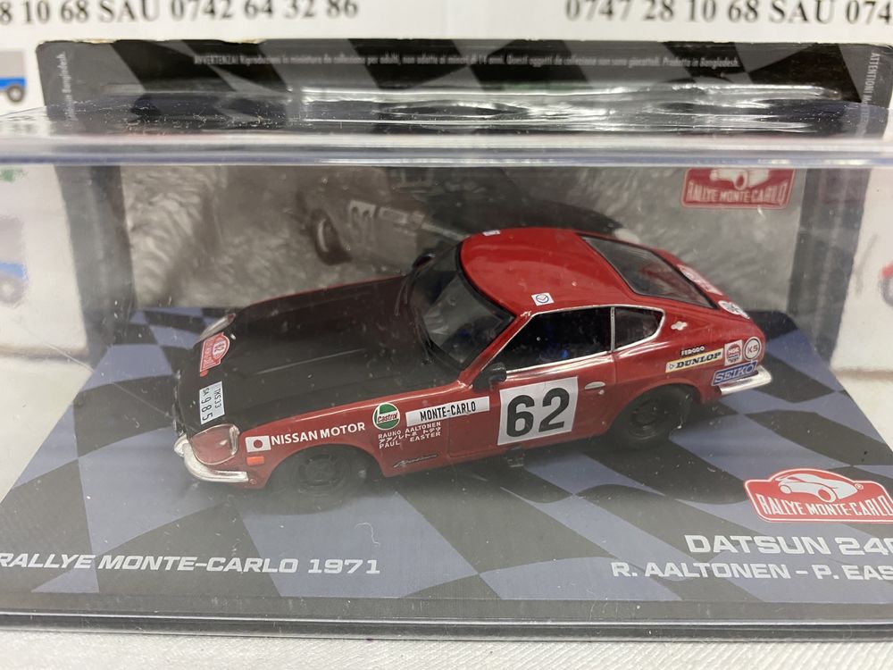 DATSUN 240Z machetă auto Rally MONTE-CARLO 1971 scara 1:43