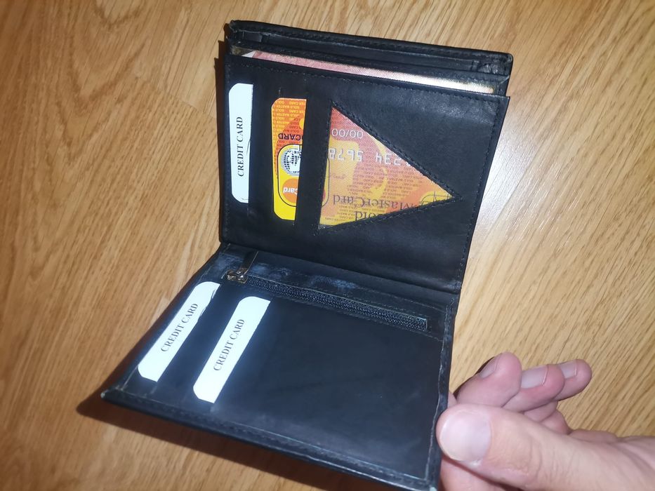 Portofel Piele Bani Portcard Etui