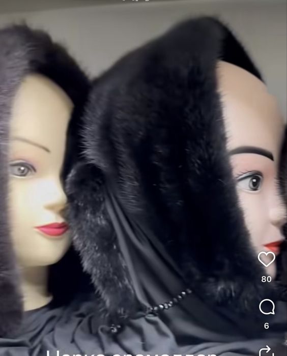 Продам новую натруальную норковую шапку-платок