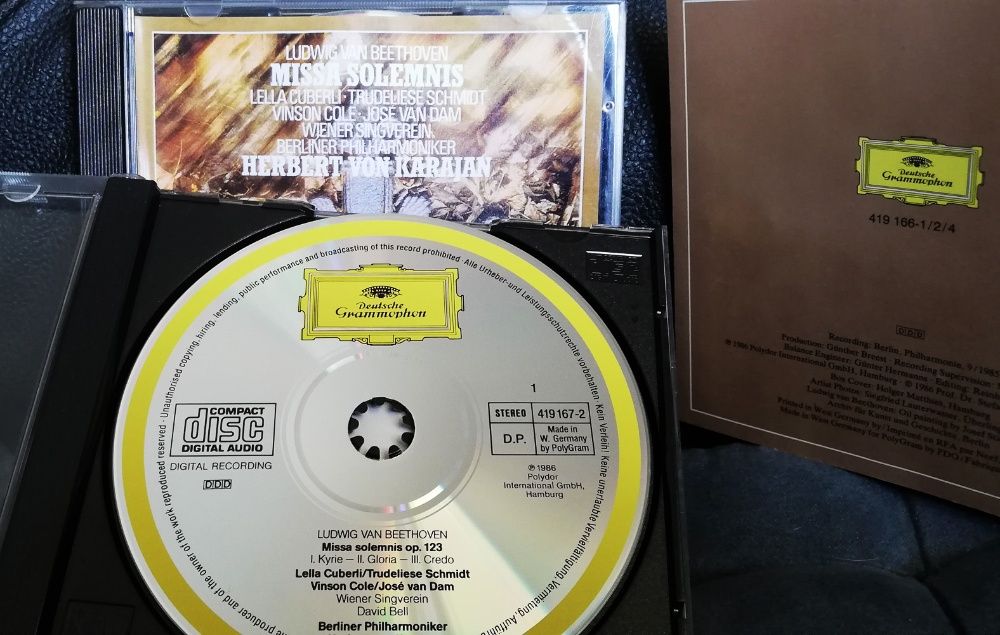 CD Muzica Clsica Beethoven-Missa Solemnis-H.Von Karajan.