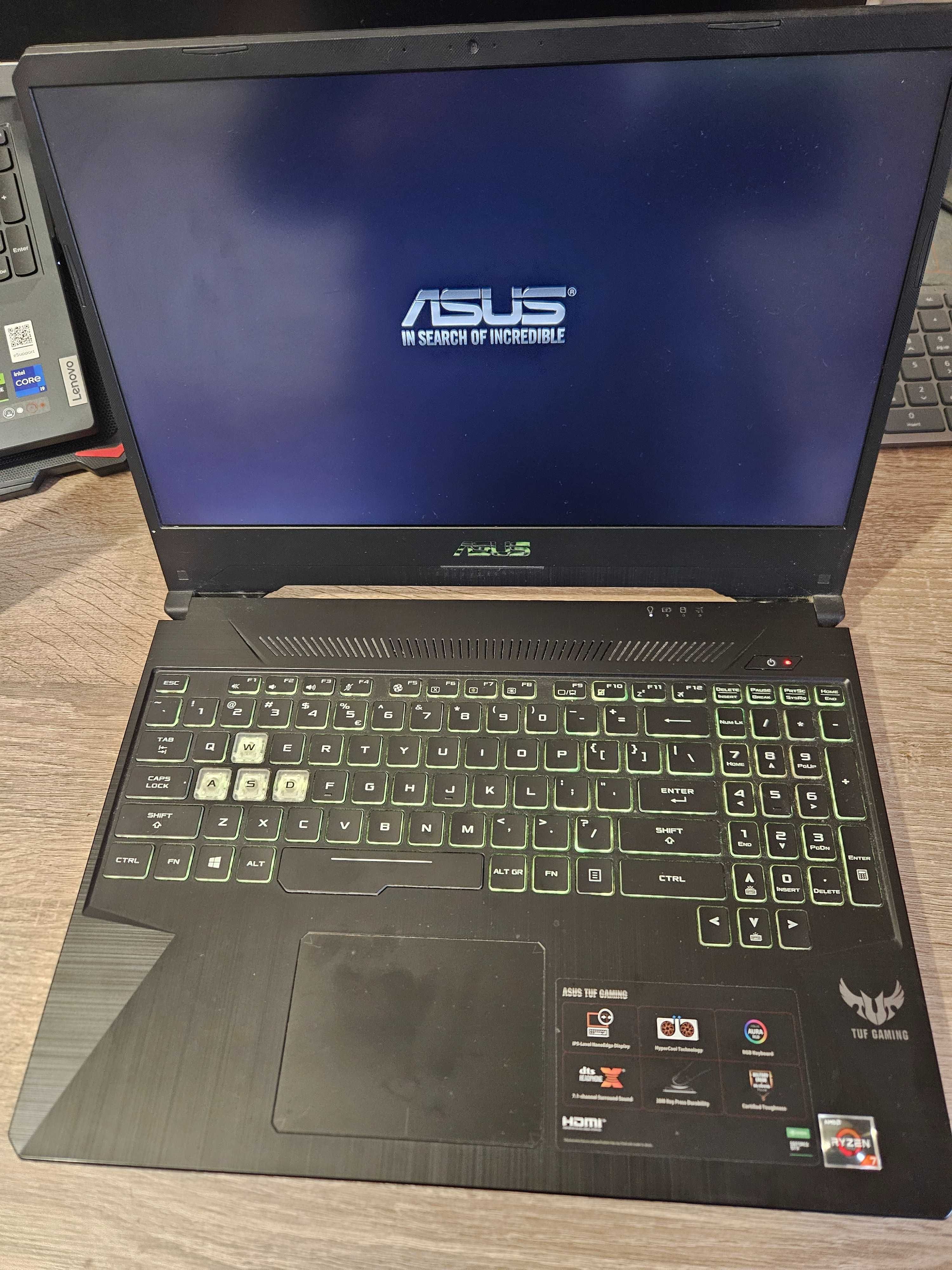 Laptop ASUS TUF FX505DT-BQ030, AMD Ryzen7 3750, NVIDIA GeForce GTX1650