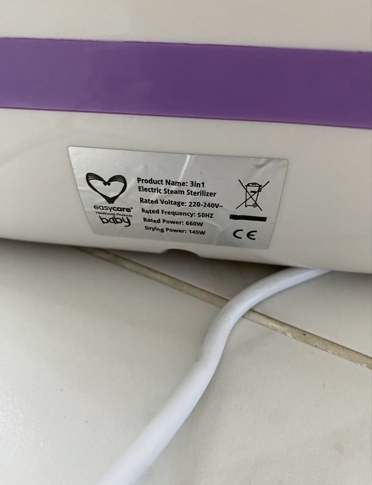 Sterilizator easycare cu abur 3 in1 cu uscator