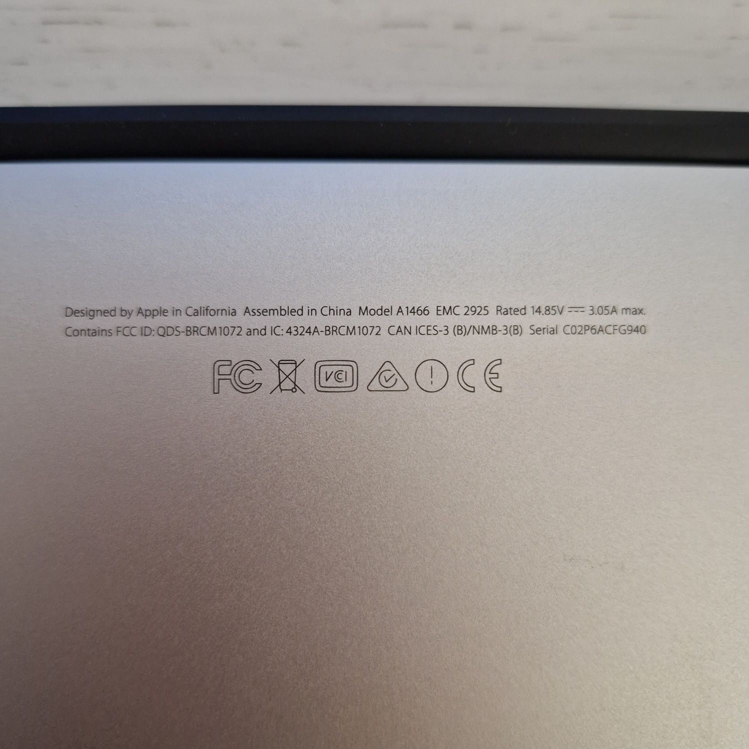 Macbook Air 13" диагональ