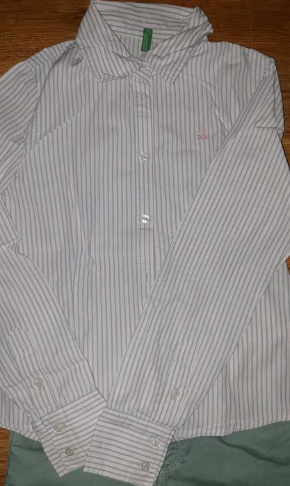 Дънки ZARA и риза Benetton за ръст 140