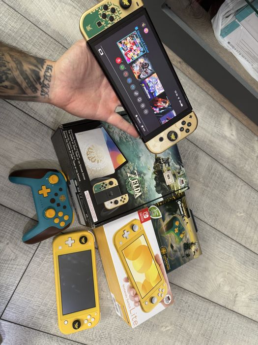 Nintendo Switch Zelda Edition + игри ,Nintendo switch lite