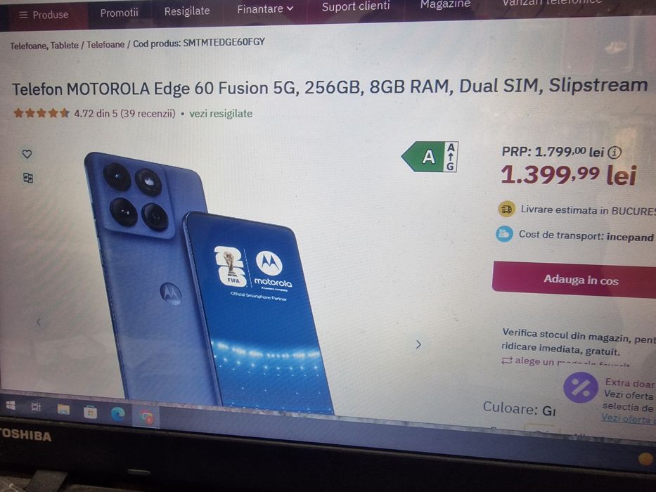 Motorola Edge 60 Fusion 256Gb 800 lei Fix