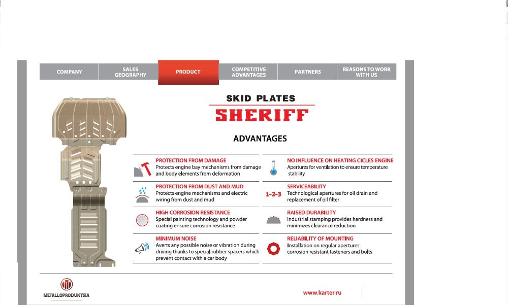 Scut motor SHERIFF - Lexus CT 200h, ES 300, GS 300, GX, IS 200, LS 400