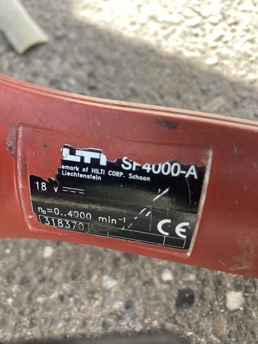 Hilti SF4000-A 18V Pentru Rigips Doar Corp