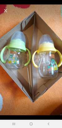 Set biberoane sticla bebe NOU