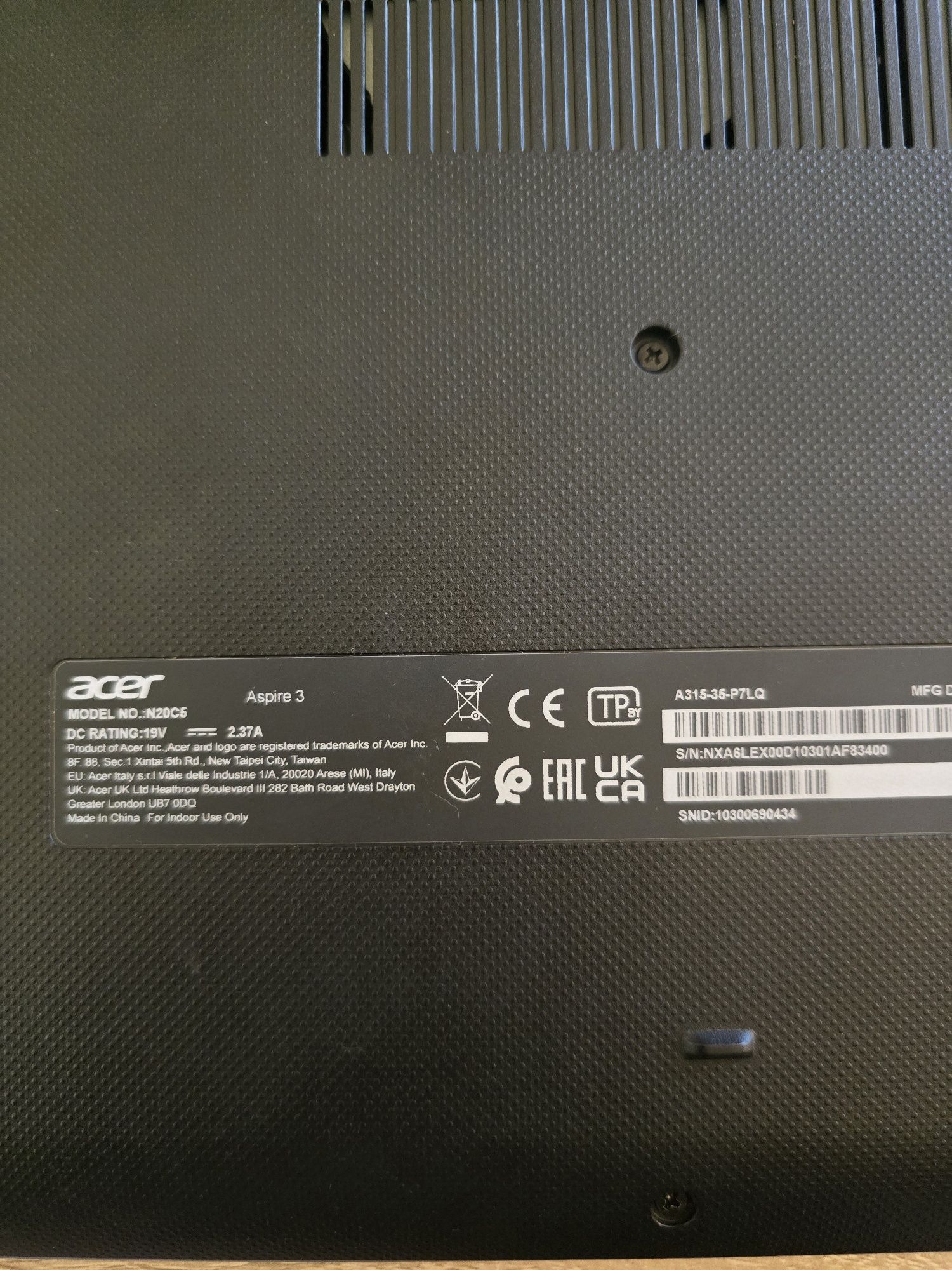 Acer Aspire 3 n20c5