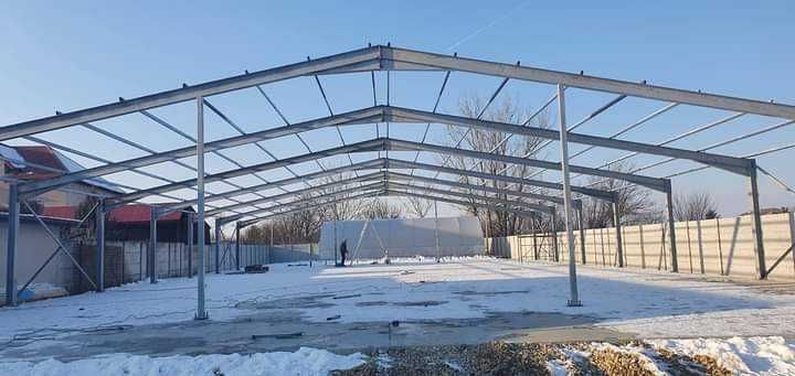 Hale agricole si industriale, structuri metalice orice marime material