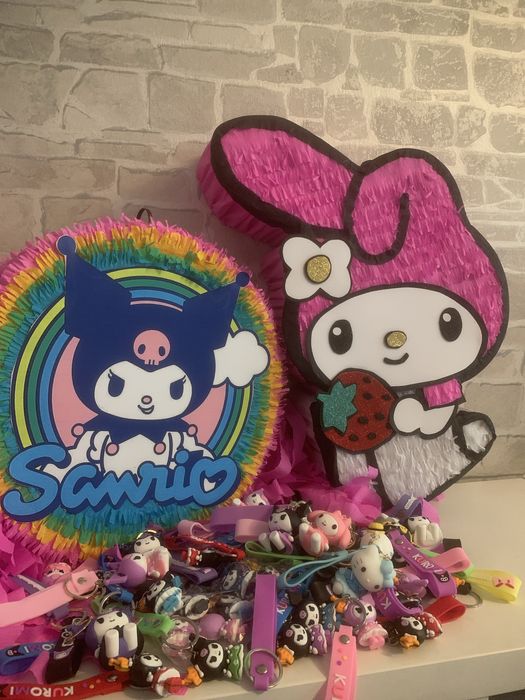 Pinata Petreceri Sanrio,Kuromi,Hello Kitty,Stitch,Sonic,Pikachu,Labubu