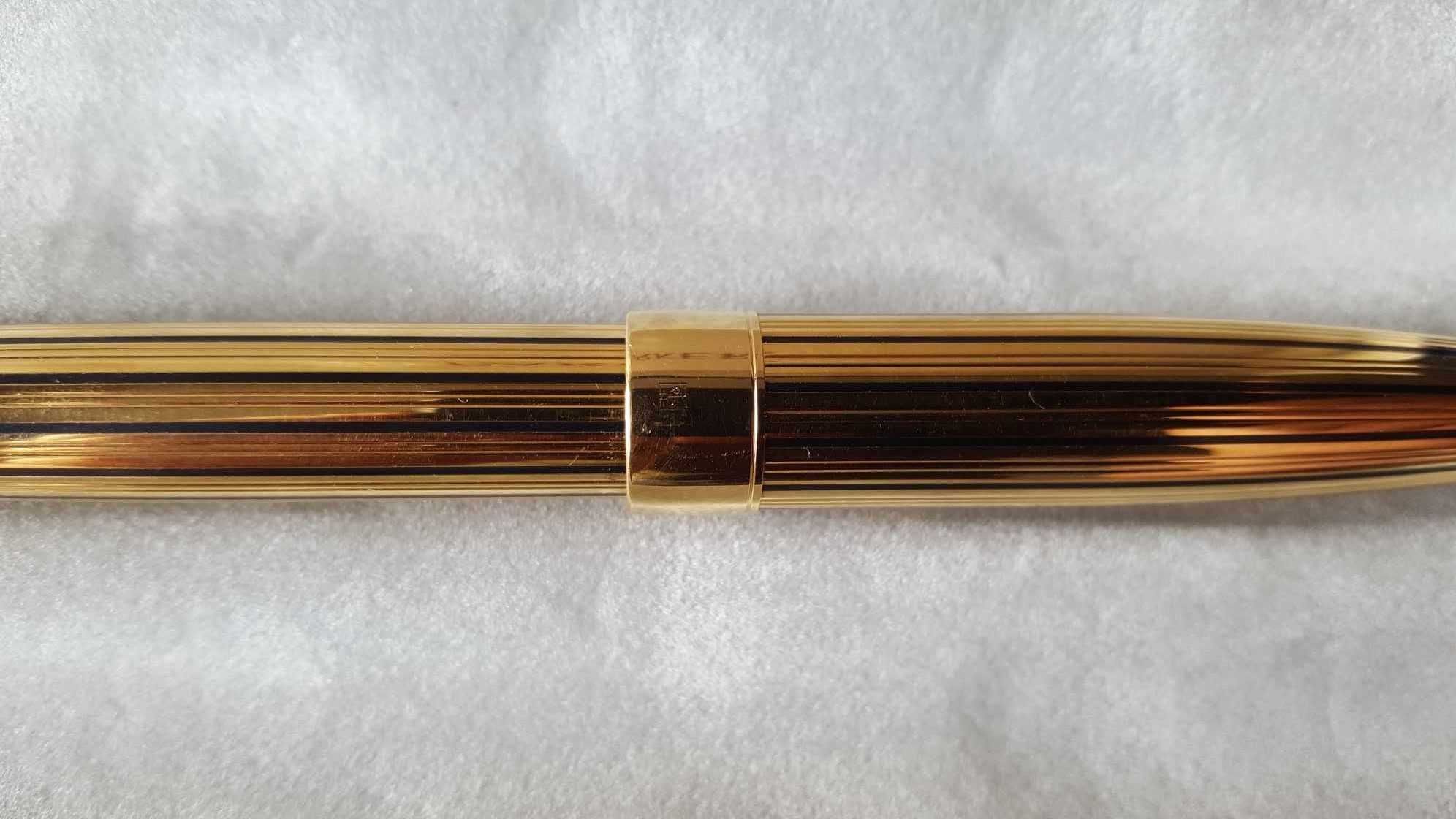 Stilou de lux premium Parker Sonnet penita F din aur 18K stanta 750
