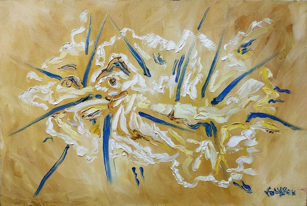 Картина "Злое облако", 60х45см