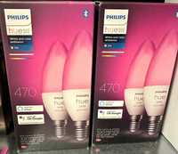 Pachet 2 Becuri Inteligente Led Philips Hue RGBW E14 Bluetooth + Wir