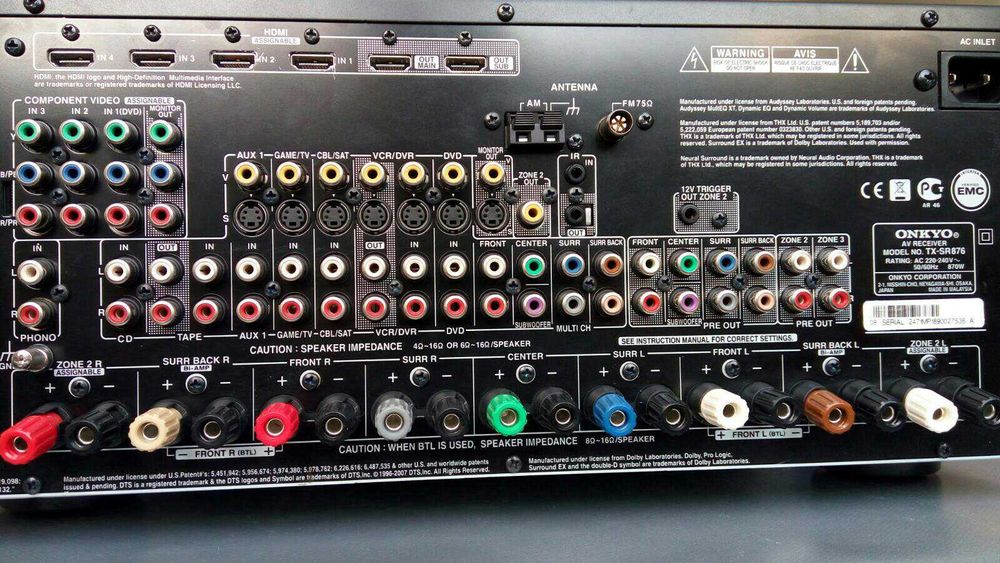Ресивър-Onkyo TX-SR876