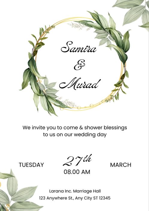 Invitatie nuntă digitală