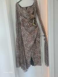 Rochie ocazie midi animal print