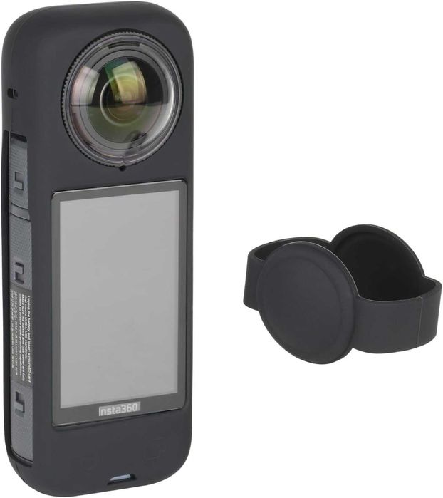 Husa silicon + protectie obiectiv + folie display Insta360 X4