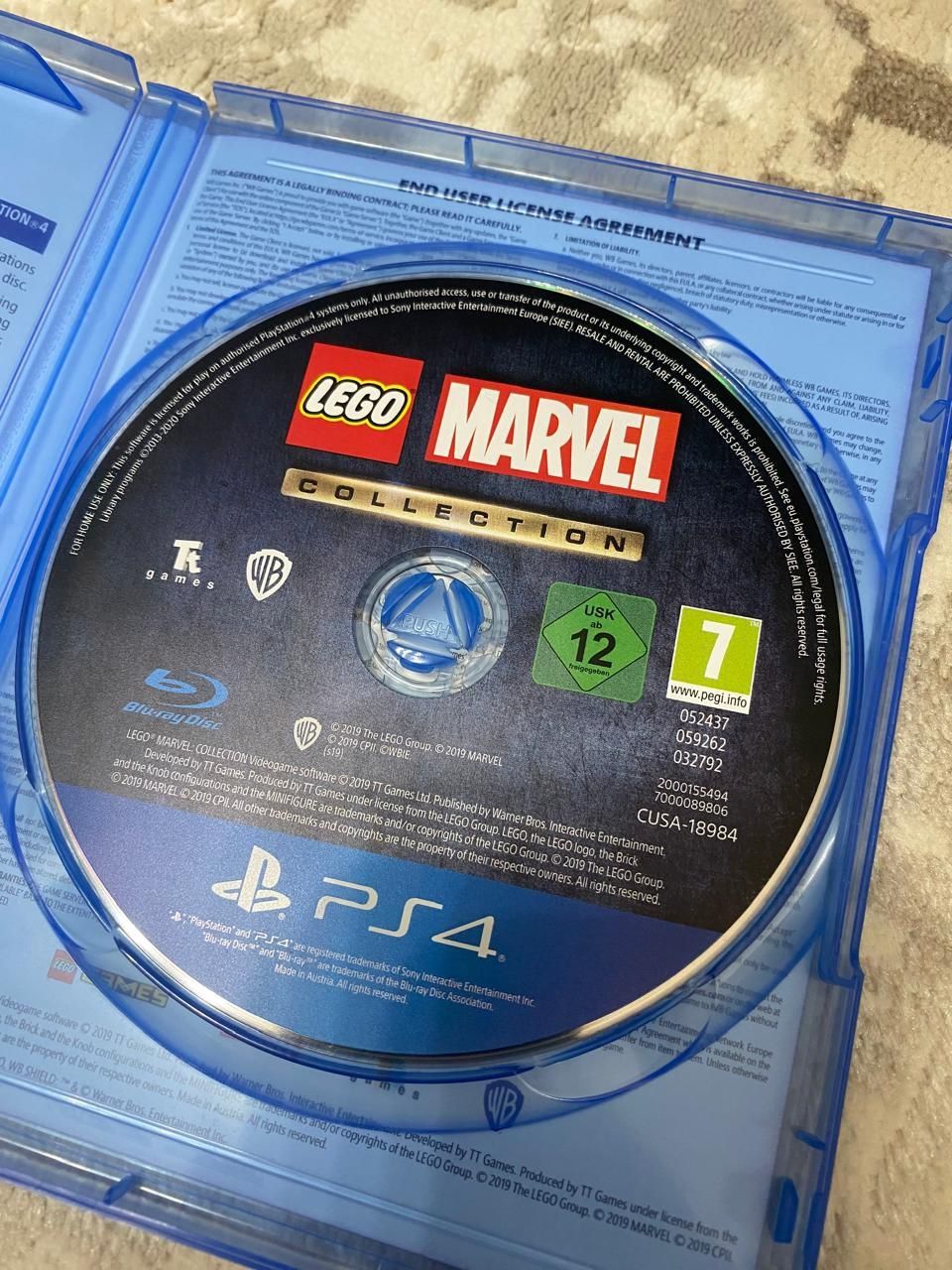 Диск на PlayStation 4, Lego Marvel 7+