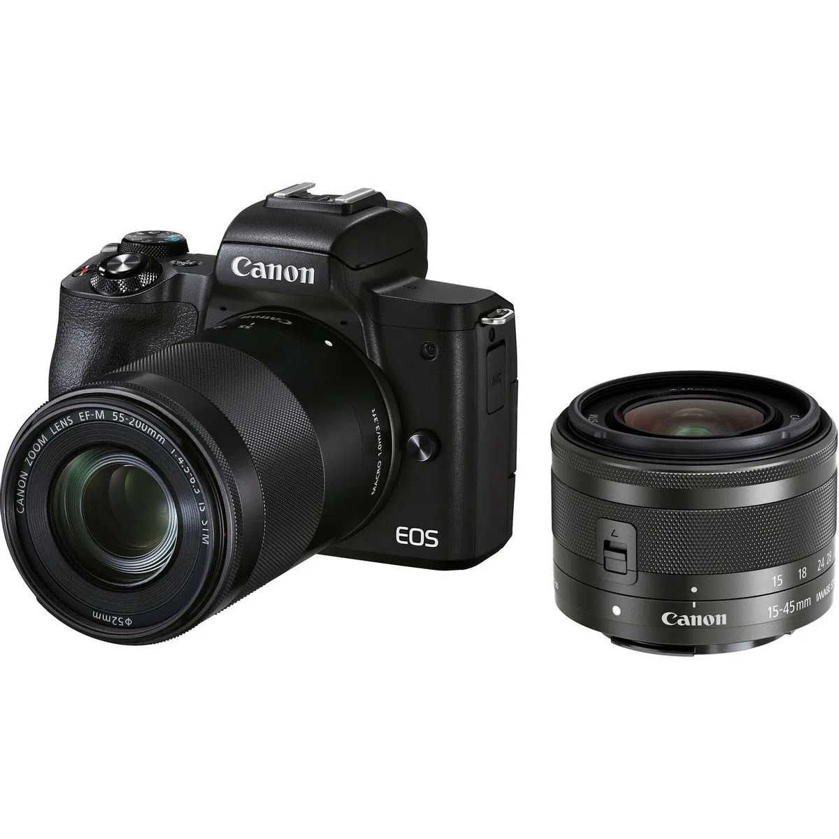 Canon m50 MK II + kit lens + 50-200mm eos-m