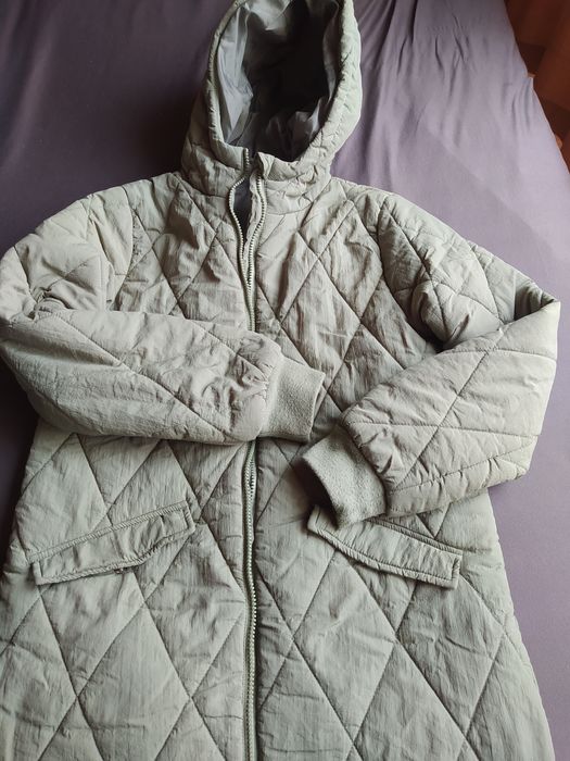 Зимно яке за тинейджърка в светло зелен цвят