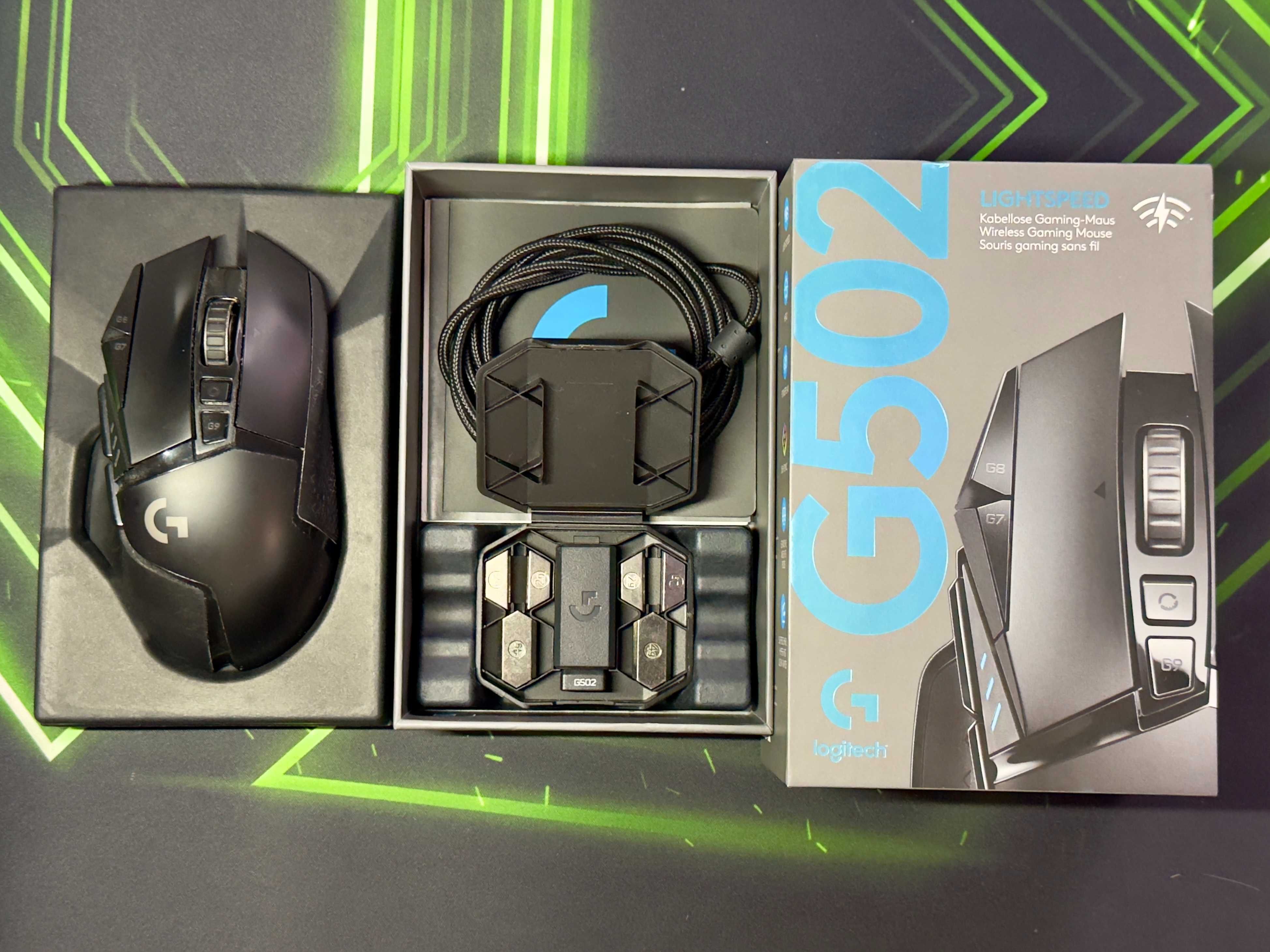 Геймърска мишка Logitech G502 LIGHTSPEED, Черен