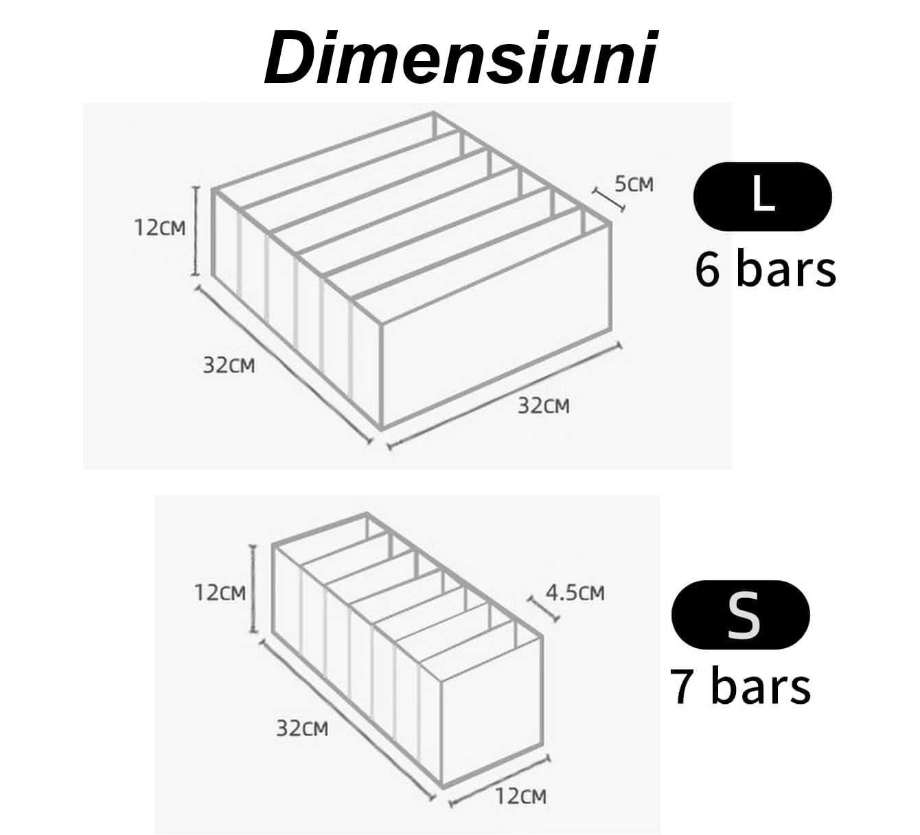 Set 10 organizatoare pentru sertar/dulap